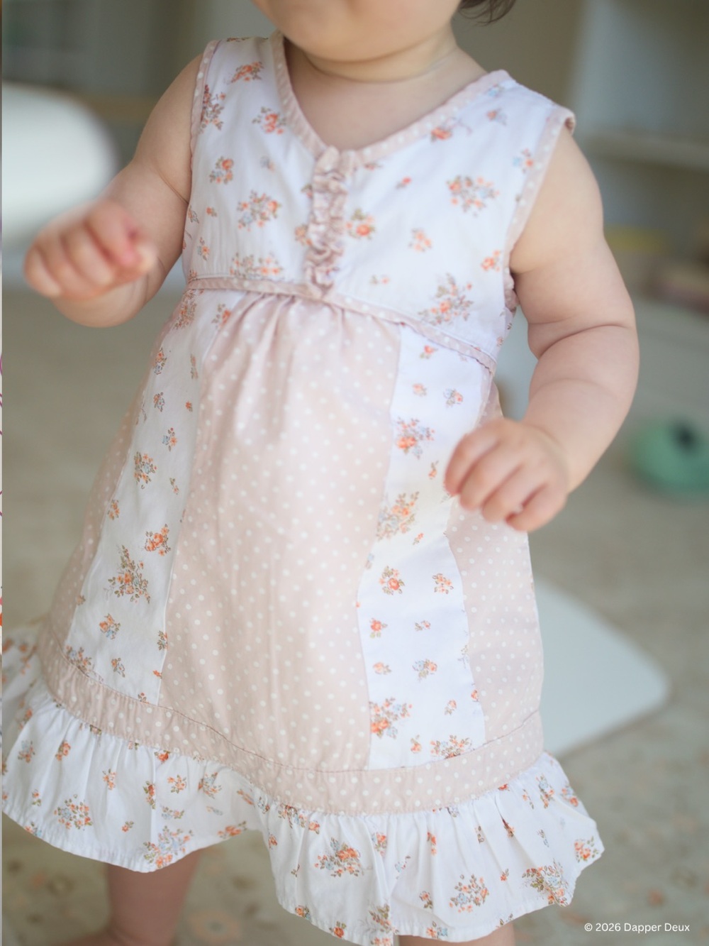Laura Ashley | Floral Polka Dot Dress